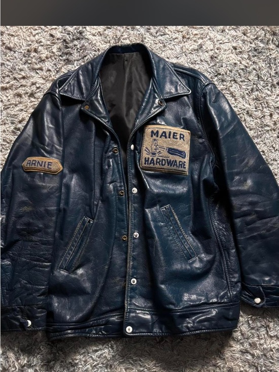 Other - Work Leather Patch Jacket